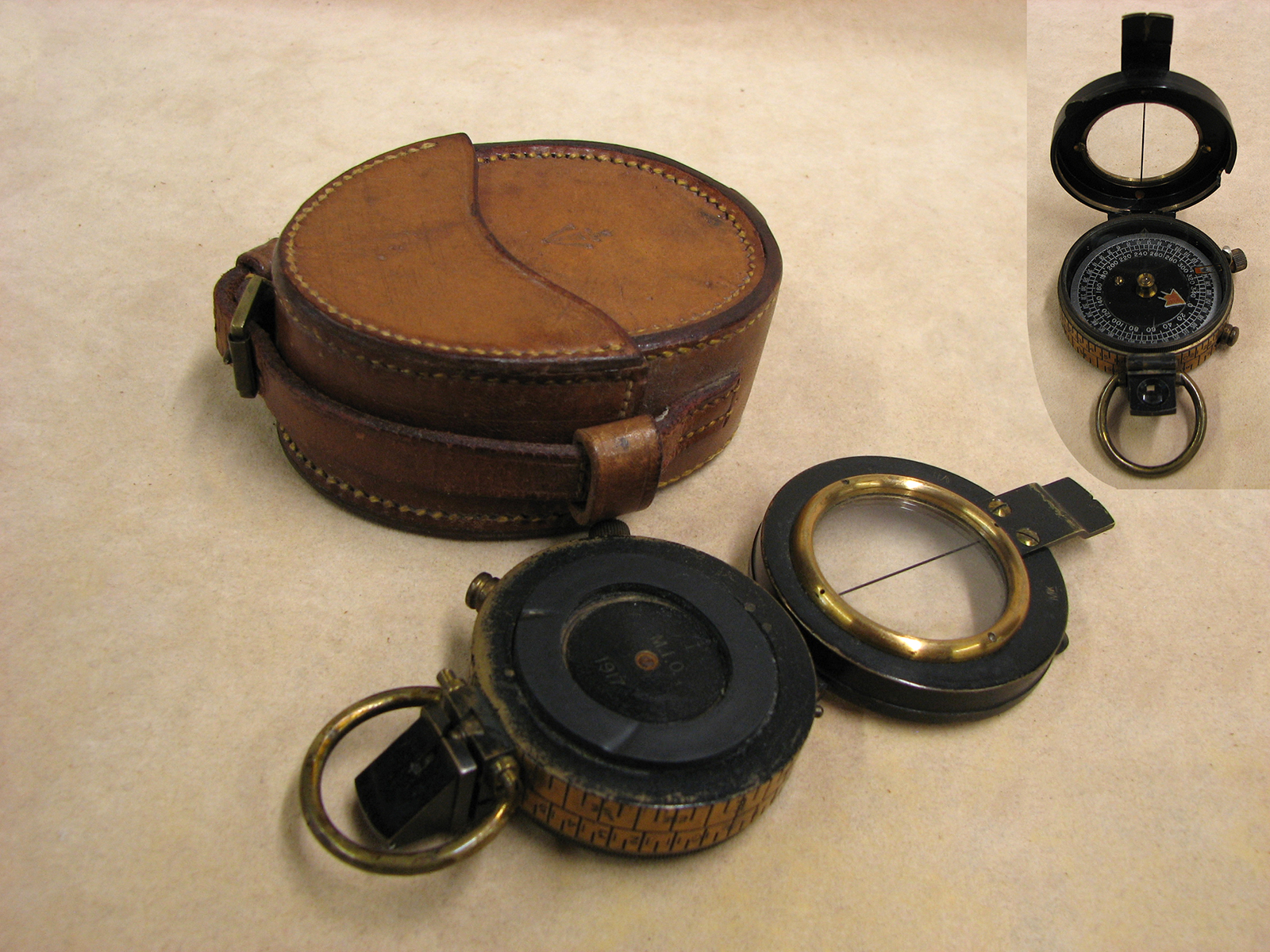 Rare WW1 Francis Barker Mk VII marching compass made for the Indian Army7